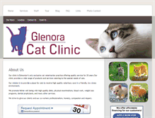 Tablet Screenshot of glenoracatclinic.com
